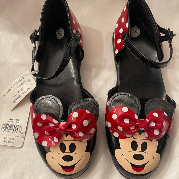 NWT MINNIE MOUSE SHOES SIZE 2/3 BOUGHT AT DISNEY STORE VINTAGE 90’S - Picture 2 of 7
